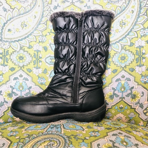 Weatherproof All Weather Footwear | Faux Fur Buckle Winter Boots - Picture 2 of 10